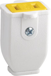 Eaton Wiring Devices SA155W Electrical Connector, Polarized, Spring Action, 21/64 in, 2-Pole, 15 A, 125 V, White, 2-Wire